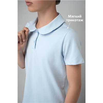 Блузка-поло с коротким рукавом для девочки Happyfox