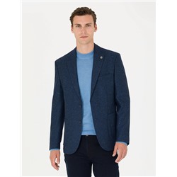 Açık Lacivert Slim Fit Ceket