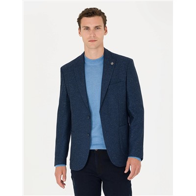 Açık Lacivert Slim Fit Ceket