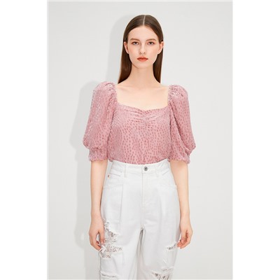 Top de seda Rosa viejo