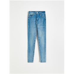 Slim-Jeans mit hoher Leibhöhe