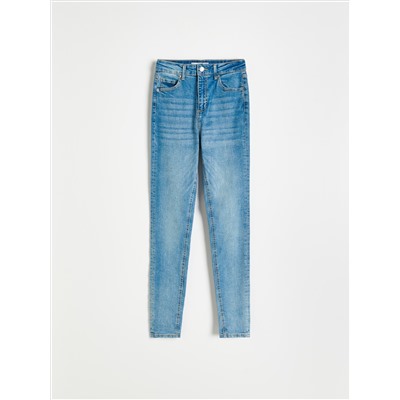 Slim-Jeans mit hoher Leibhöhe