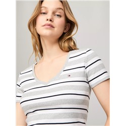 Stripe V-Neck Favorite T-Shirt