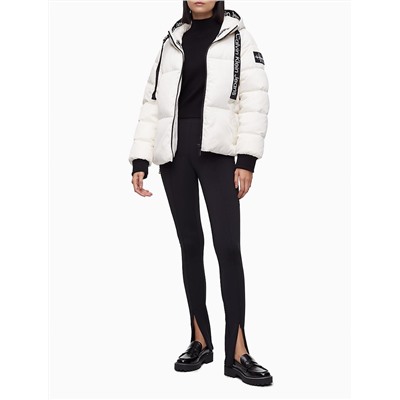 New Arrival Quilted Nylon Twill Monogram Logo Puffer Jacket