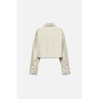 CROPPED POPLIN SHIRT