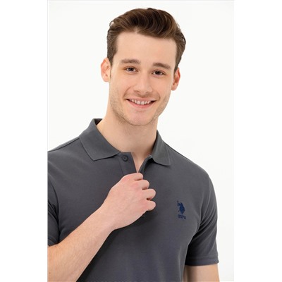 Erkek Antrasit Basic Polo Yaka Tişört