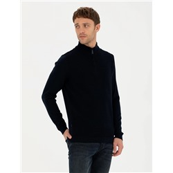 Lacivert Slim Fit Kazak