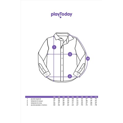Рубашка PLAYTODAY, 1128079