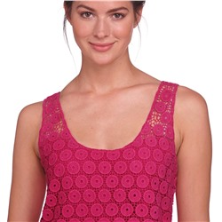 Damen Maxikleid mit Makramee-Spitze