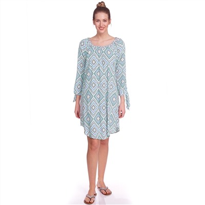 Damen Kleid mit grafischem Muster