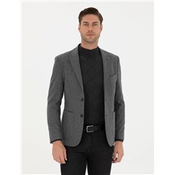 Füme Slim Fit Ceket
