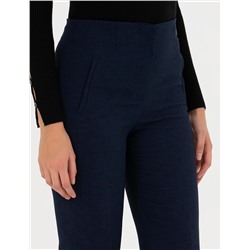 Lacivert Carrot Fit Kumaş Pantolon