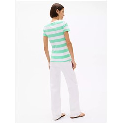 Rugby Stripe Crewneck T-Shirt