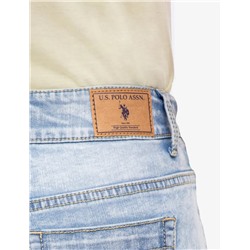HIGH RISE VINTAGE YOKE DENIM SHORTS