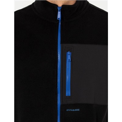 Siyah Regular Fit Polar Hırka
