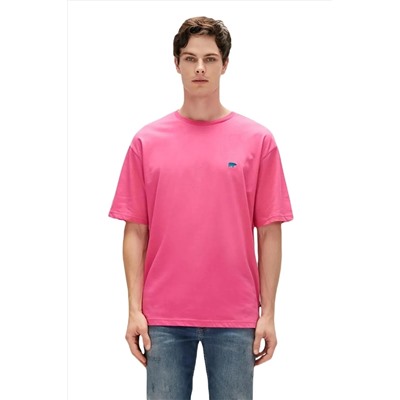 Bad Bear, Break 0 Yaka Erkek Tshirt - Fusya