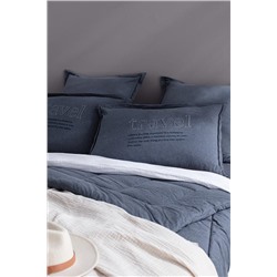 Bobigny SuperSoft Çift Kişilik Comforter Set - İndigo