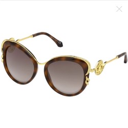 ROBERTO CAVALLI Roberto Cavalli Ladies Tortoise Oval Sunglasses RC1073 52G 56