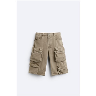 BERMUDA DENIM CARGO BOLSILLOS