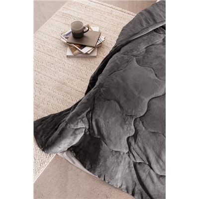 Kaira King Size Comforter Set - Antrasit