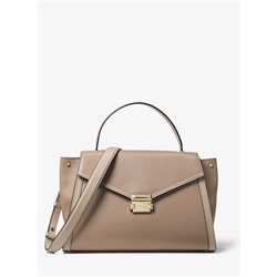 MICHAEL MICHAEL KORS Whitney Large Leather Satchel