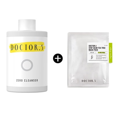 Skinshield Zero Cleanser + Stay Calm Tea Tree Mask Sheet 1ea, Очищающая пенка с комплексом Pollushield®