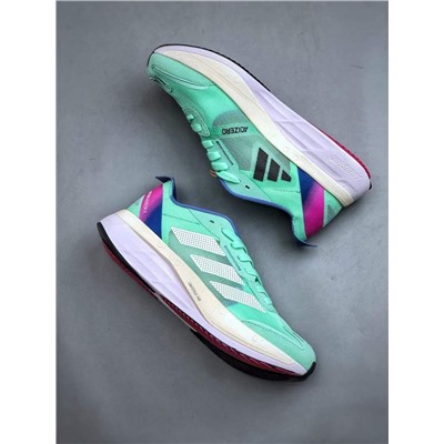 Кроссовки женские Adida*s Adizero Boston 11 Легкие и износостойкие, низкие, беговые, мятного цвета (ЛЮКС и Премиум Качества)