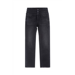 Vaquero skinny fit de tiro alto Negro