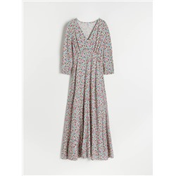 Viskose Kleid mit Muster