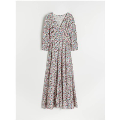 Viskose Kleid mit Muster