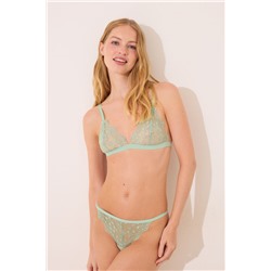 Tanga tul bordado verde