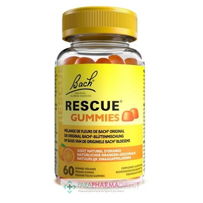 Fleurs de Bach Rescue Gummies saveur Orange x60