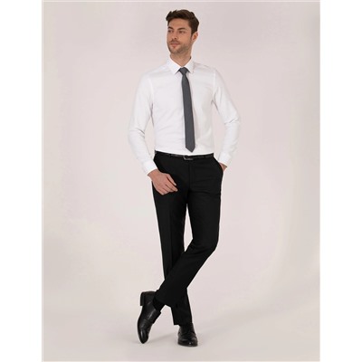 Beyaz Slim Fit Uzun Kollu Gömlek