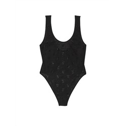 VERY SEXY Shine Mesh Sheer Tank Bodysuit