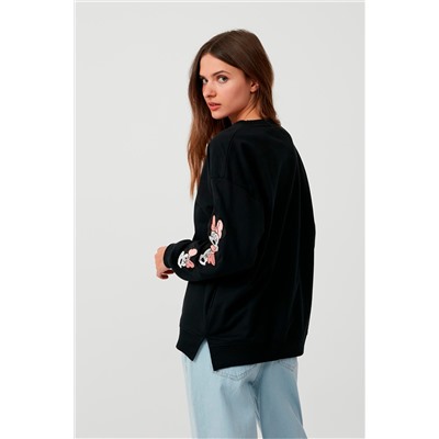 Sudadera Minnie Disney Negro