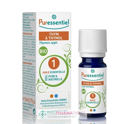 Puressentiel Huile Essentielle Thym à Thymol BIO 5 ml