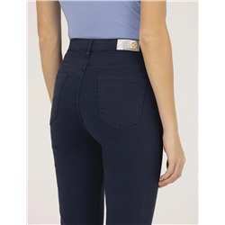 Lacivert Skinny Fit Kanvas Pantolon