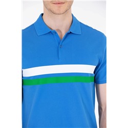 Erkek Saks Polo Yaka Tişört