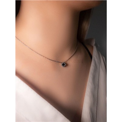 Серьги из серебра с фианитами родированные 925 пробы 2-274р216