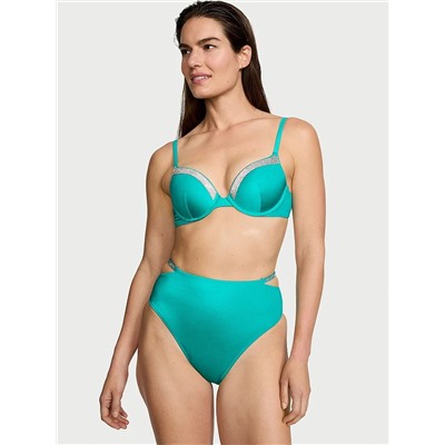 VICTORIA'S SECRET SWIM Very Sexy Shine Trim Push-Up Bikini Top
