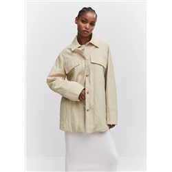 Chaqueta fluida bolsillos