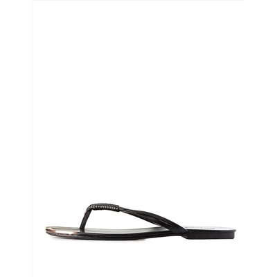 Gold-Tipped Thong Sandals