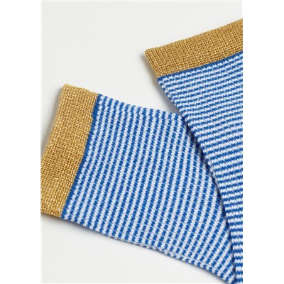 Kurze Socken mit Glitzerrand für Mädchen