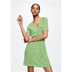 Vestido estampado floral -  Mujer | MANGO OUTLET España