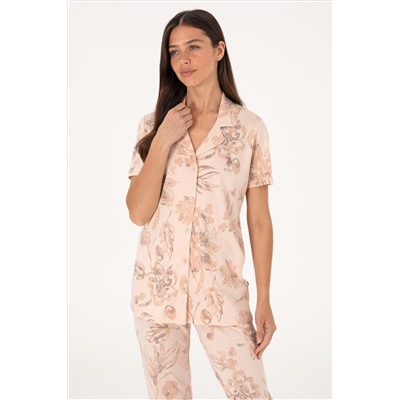 Kadın Bej Pijama Takımı