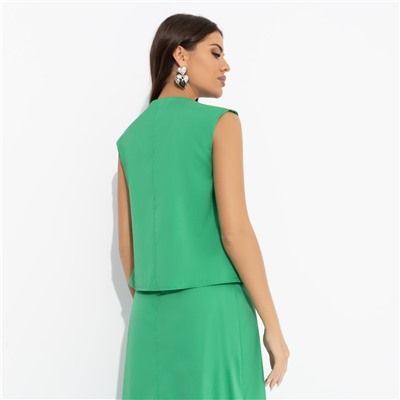 Костюм с юбкой из лёгкой ткани, Подход со вкусом (green, 2 в 1)