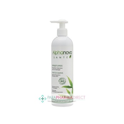 Alphanova Santé Vergetures Prévention Intensive Lait de Massage Bio 400ml