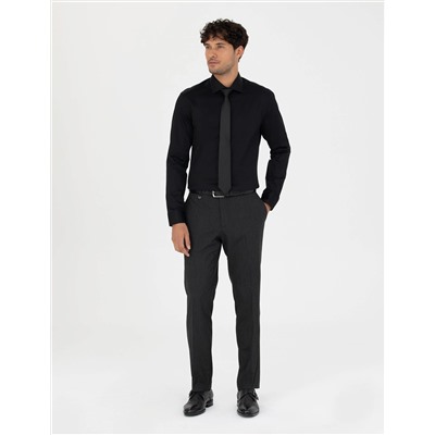 Antrasit Slim Fit Kumaş Pantolon