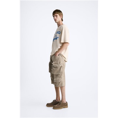 BERMUDA DENIM CARGO BOLSILLOS
