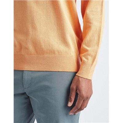 Knitted Jumper, Men, Light Orange